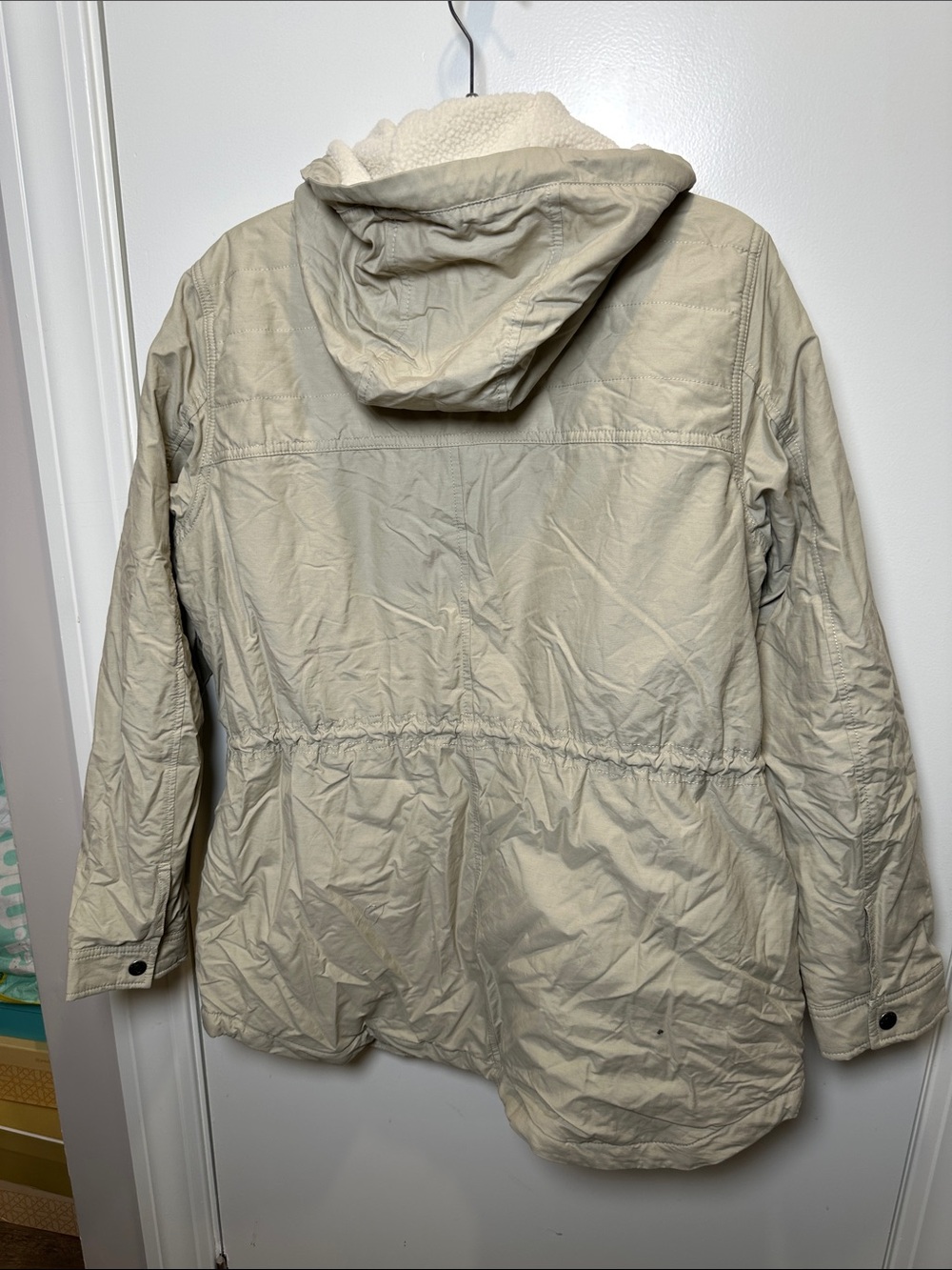 Columbia Women's Cream Hooded Sherpa-Lined Anorak (003) - Picture 3 of 3